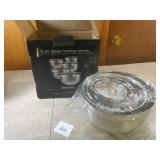 Nest of 5 Stainless Steel Mixing Bowls