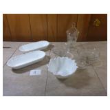 Milkglass & Etched Glassware