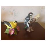 Lenox American Goldfinch & Downy Woodpecker