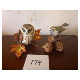 Lenox Saw Whet Owl & Golden Crowned Kinglet