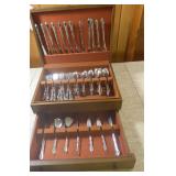 Stainless Silverware 12+ Place Setting with Chest