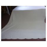 White Queen-size Hand-stitched Quilt by Amanda...