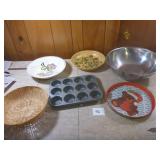 Muffin Tin, Stainless Bowl, Bowls