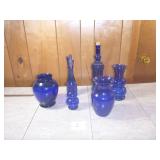 Cobalt Blue Glass Vases