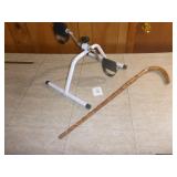 Exerciser & Wooden Cane