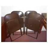 4 Metal Folding Chairs