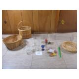 Plastic & Glass Toothpick Holders, Blue Eye...