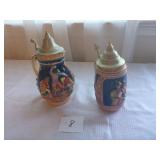 2 German Beer Steins