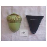 Wall Pockets (Frankoma Pottery Acorn)