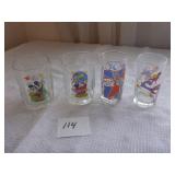(2) 1999/2000 Disney Glasses & 2 Smucker Jelly...