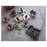 Red Handle Cookie Cutters, Tin Duck