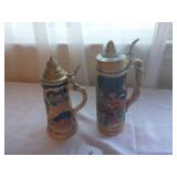 2 German Beer Steins