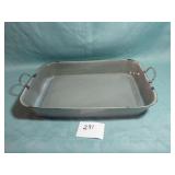 Gray Agate Cake Pan/Baking Dish with Handles