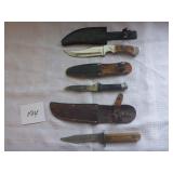 Assorted Hunting Knives