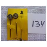 Stick Pins (Sterling?)