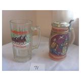 1989 Budweiser Glass Mug & Stein