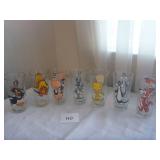 (7) 1973 Pepsi Cartoon Glasses