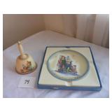 Hummel 1981 Christmas Plate & 1977 Goebel Bell