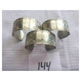 3 Decorative Napkin Holder Bracelets (Guest,...