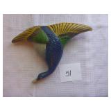 Duck in Flight Wall Pocket