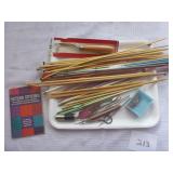 Knitting Needles, Latch Hook Tools, Button Hookers