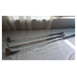 3 Golf Clubs (Spalding 2 1/2, Calamity Jane,...
