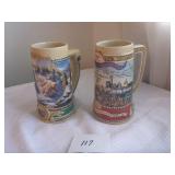 Coors & Miller Beer Steins