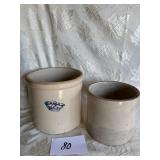 2 Gallon Crock (hairline), Plain Crock