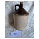2 Tone Stoneware Jug with Cork Top