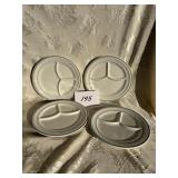 4 Divided Plates (Sterling Verified China, OH)