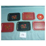 Mini Hand Painted Tin Trays