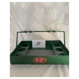 Painted Metal Carrier with Folding Handle