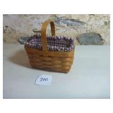 1999 Longaberger Basket, Protector & Liner, signed