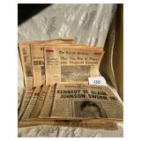 1963 Newspapers JFK Assassination