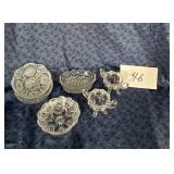 Small Glass Dishes & Footed Salts