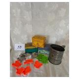 Recipe Boxes, Cookie Cutters, Bromwells Sifter