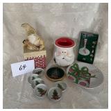 Christmas Items, Tin Coasters, Wine Charms