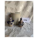 Crock (chip), Blue Decorated Stoneware Ornaments