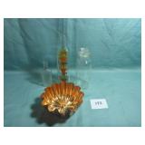Copper Mold, Painted Bottle, Jars