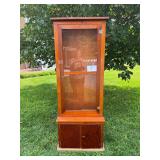 Locally Made 6 Gun Wooden Cabinet with Glass Door