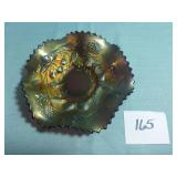 Dark Purple Carnival Dish with Fruit Pattern