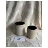 2 Crocks (chip on smaller one)