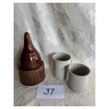 Crocks & Brown Glazed Stoneware Cone