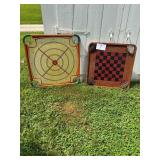 Wooden Game Boards - Crokinole & Checkers