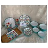 12 Pc Plastic Luncheon Set