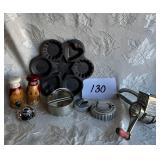 Cast Iron Mold, Tea Infuser, Salt & Pepper, Grater