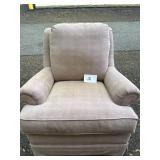 Upholstered Swivel Rocker (some fading)