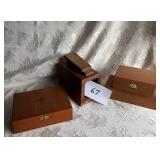 Shoe Shine Block, Wooden Cigar Style Boxes