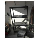 Plastic Shelving Unit, Stool