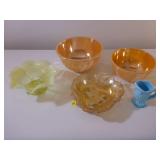 FireKing Bowls, Small Blue Owl Pitcher, Yellow...